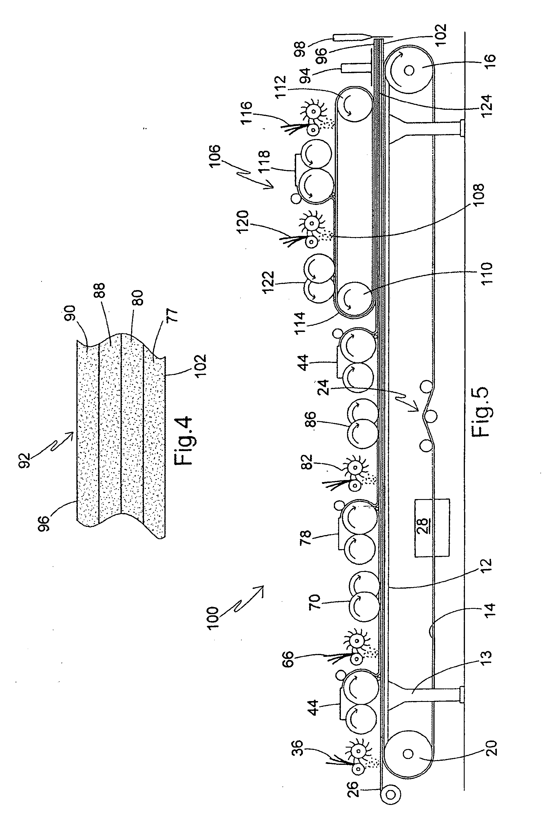 Multi-layer process and apparatus for producing high strength fiber-reinforced structural cementitious panels with enhanced fiber content