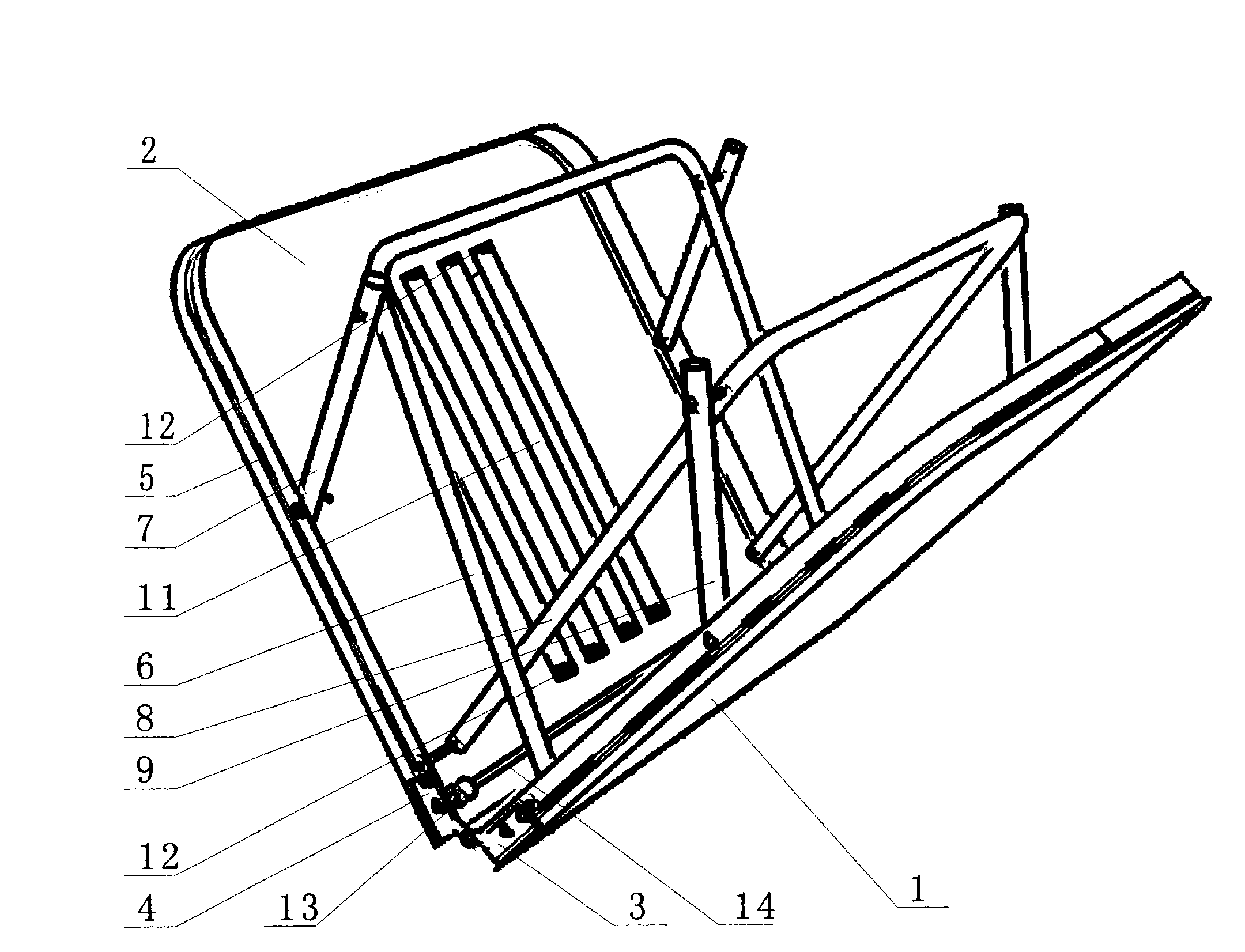 Box-type folding table