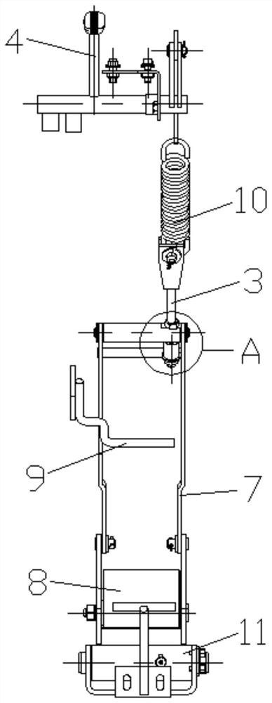 Angle limiting force value transmission device with protection function