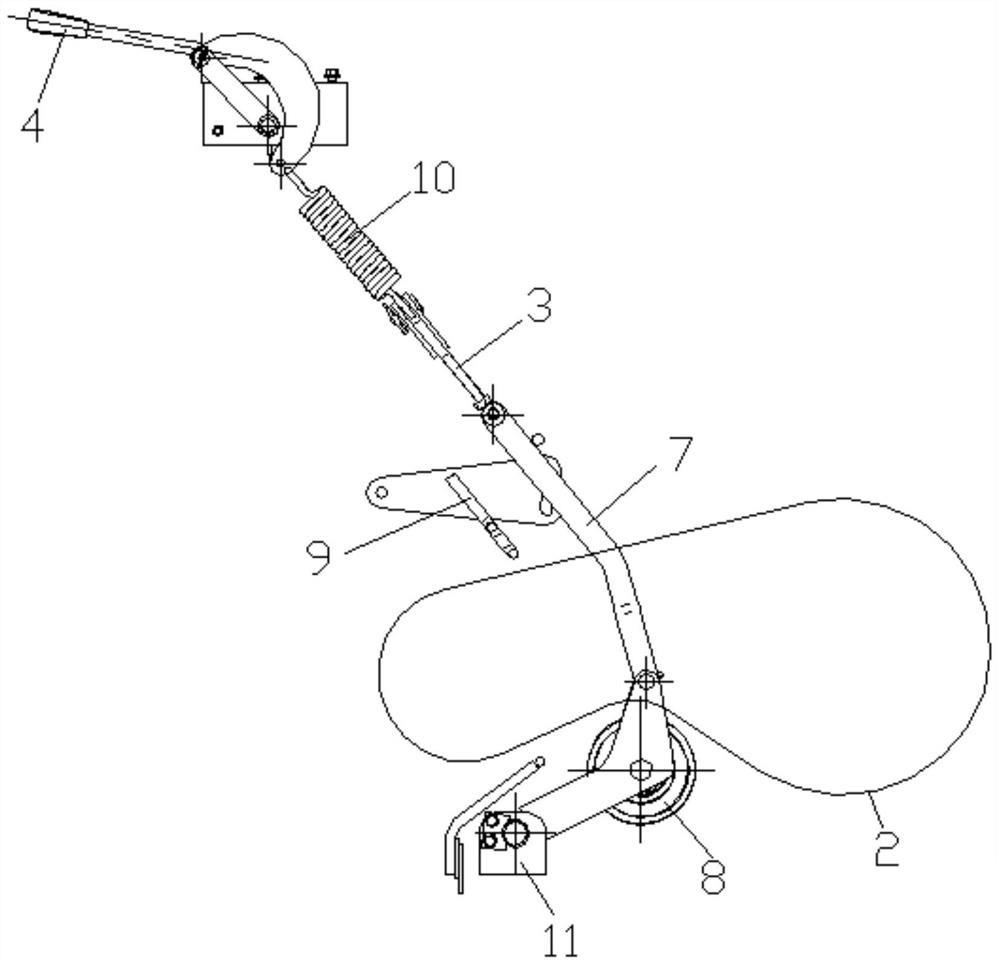 Angle limiting force value transmission device with protection function