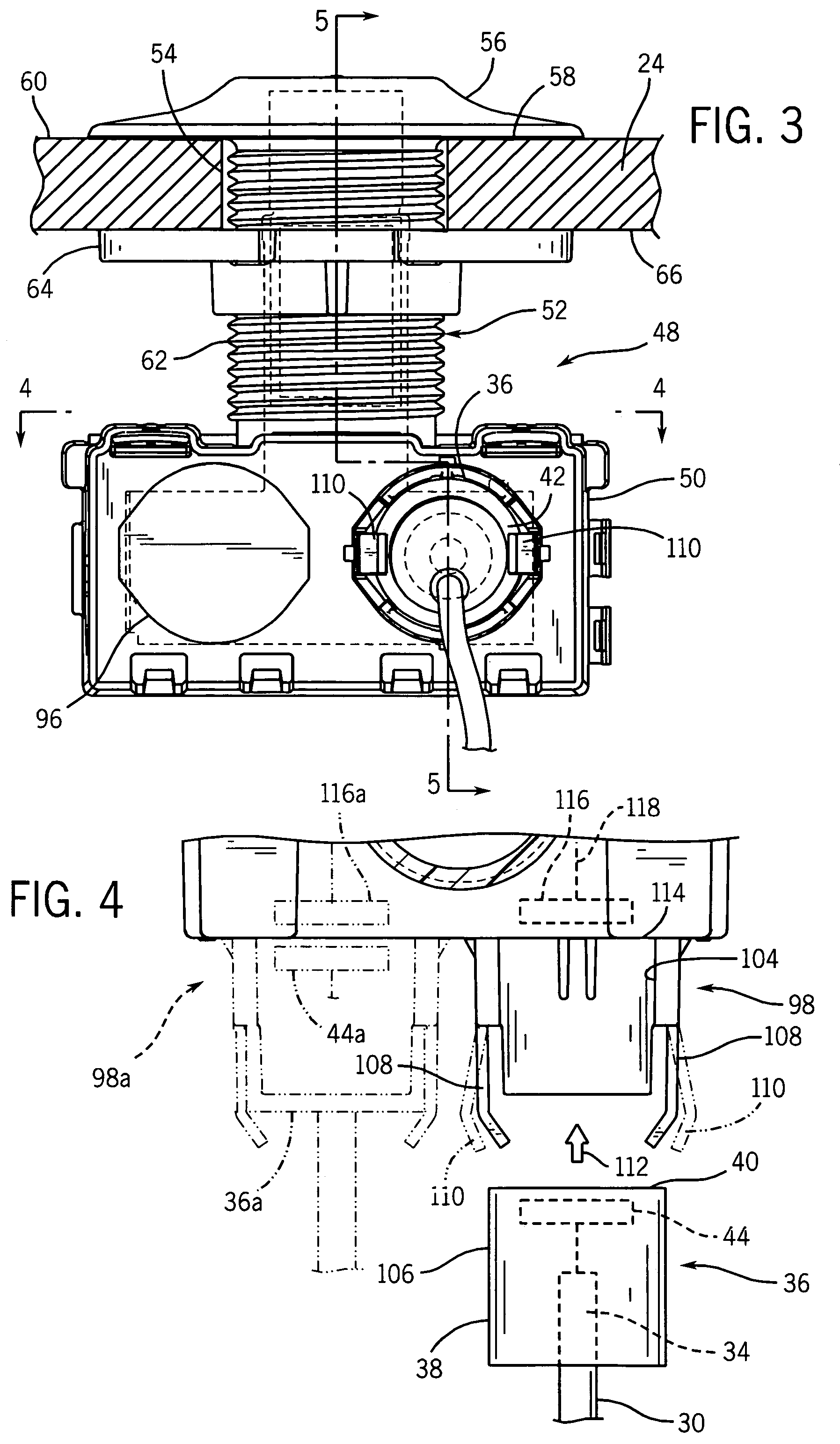 Method and apparatus for coupling a meter register to an automatic meter reading communication device