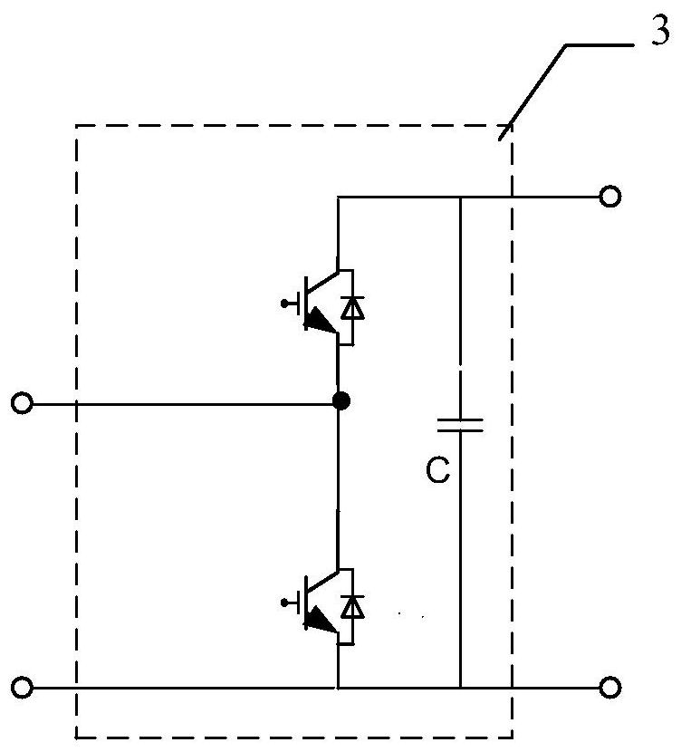 A modular converter device, combined converter and control method