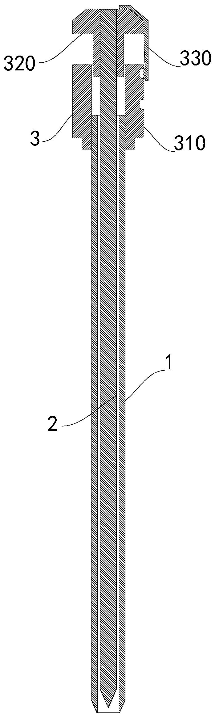 Percutaneous renal puncture needle capable of avoiding vascular injury