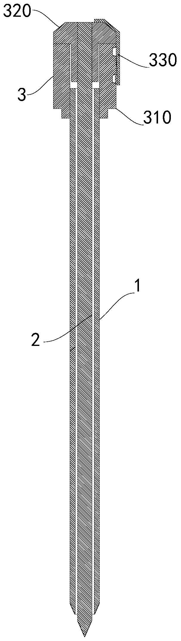 Percutaneous renal puncture needle capable of avoiding vascular injury