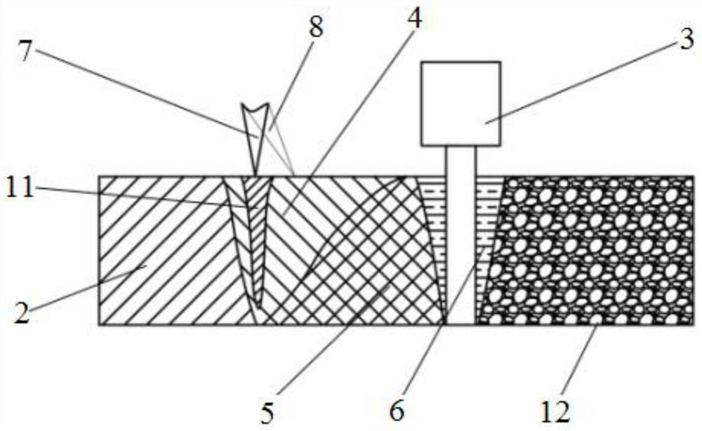 Composite welding method and device for silicon carbide reinforced aluminum matrix composite