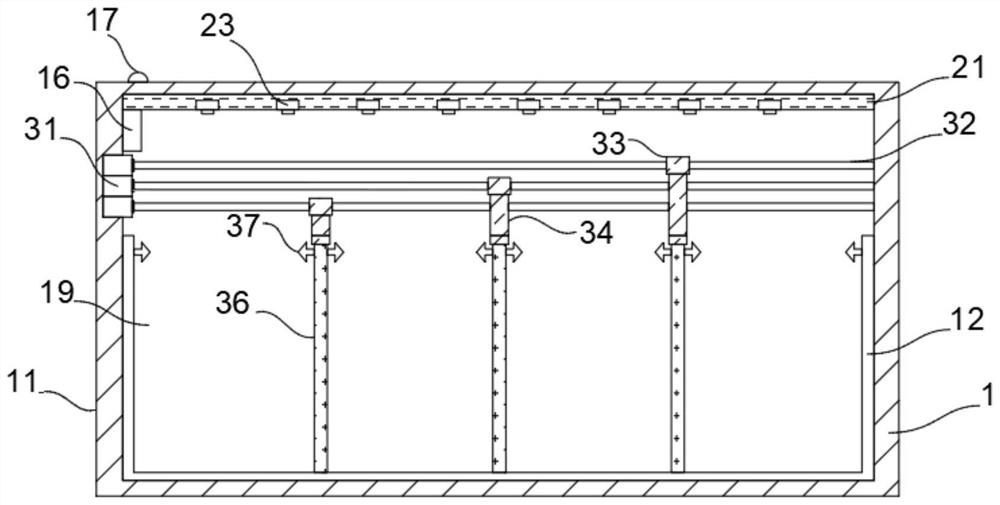 Classification dustbin capable of automatically adjusting internal space and control method of classification dustbin