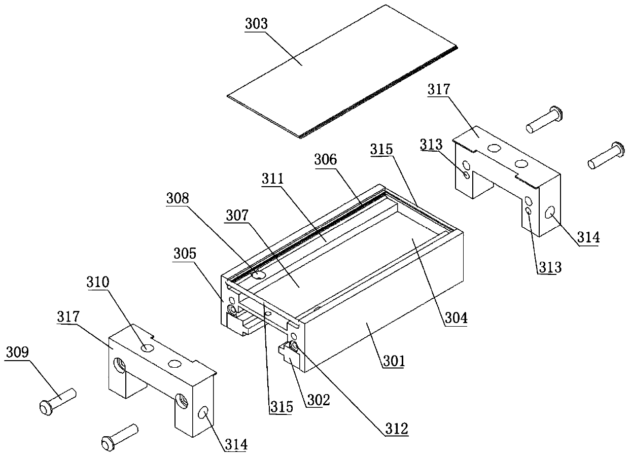 A straight-axis brake device with power-off self-locking function