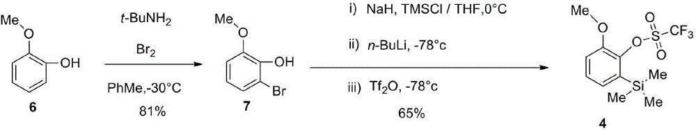 1,1',1''-trishydroxy triptycene and synthesis method thereof