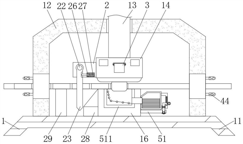 Stamping device with anti-deviation structure for mechanical part machining
