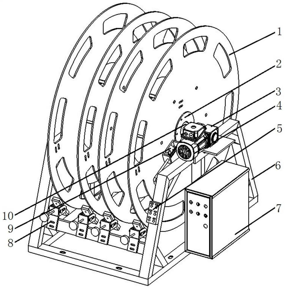 Cable reel device for mobile power supply vehicle