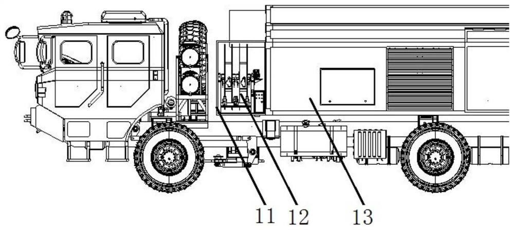 Cable reel device for mobile power supply vehicle