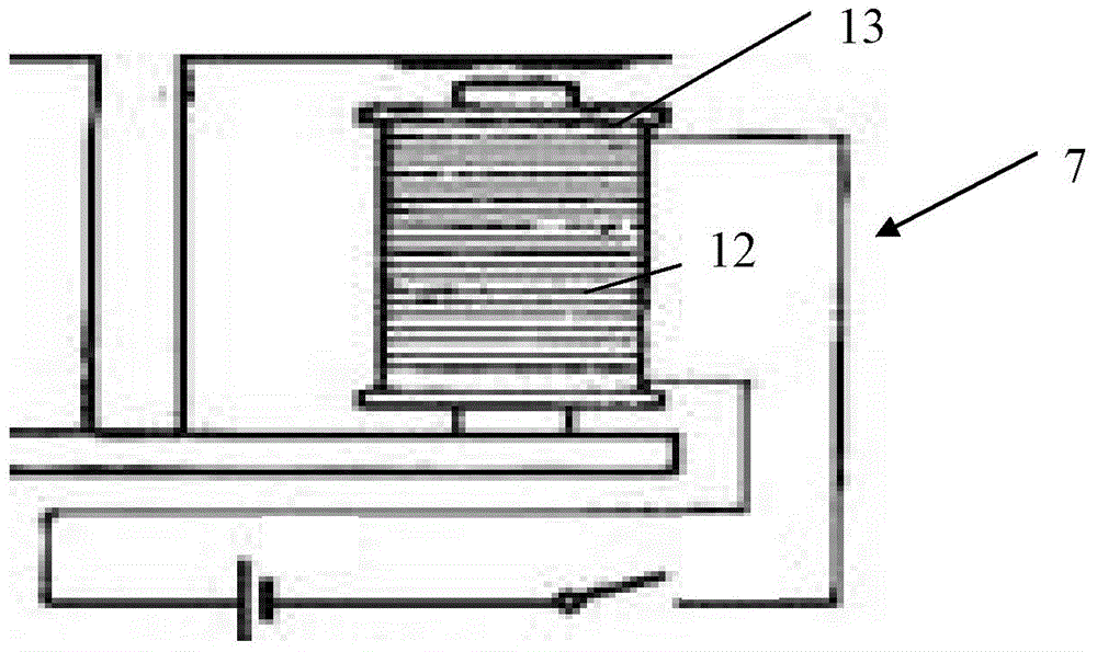 A power-off pole-holding anti-fall device for a pole-climbing robot