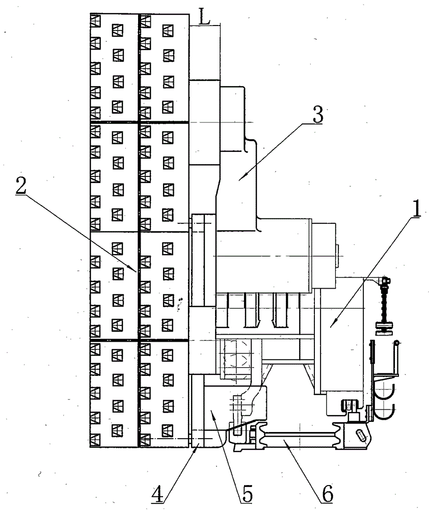 Method for charging implemented by using curvy auxiliary rocker arm of mining machine and curvy auxiliary rocker arm-charging mining machine for implementing method