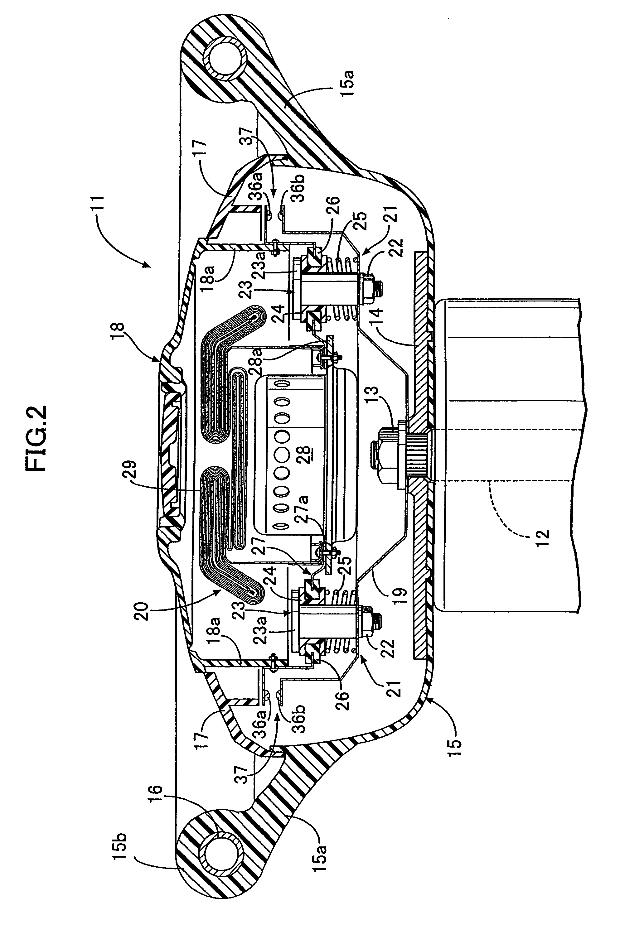 Vibration reducing structure for steering wheel