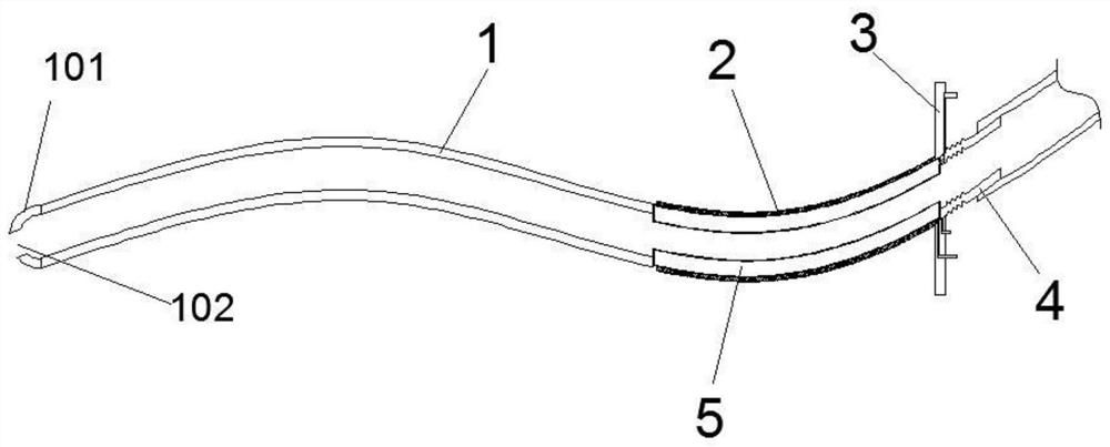 Tunnel infection prevention type peritoneal dialysis imbedding tube