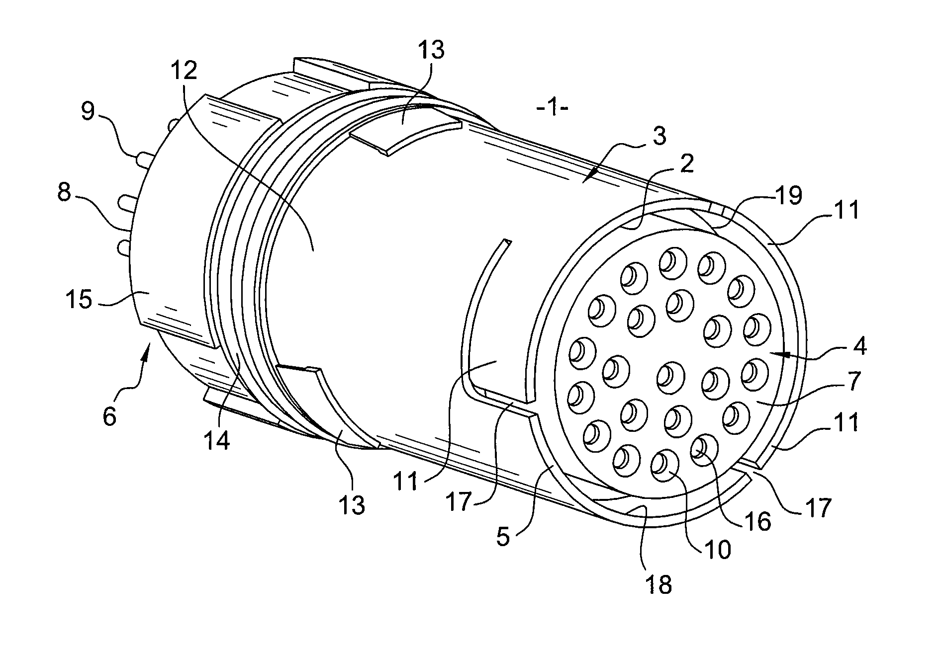 Modular adapter for a connector insert and connection unit comprising such modular adapters