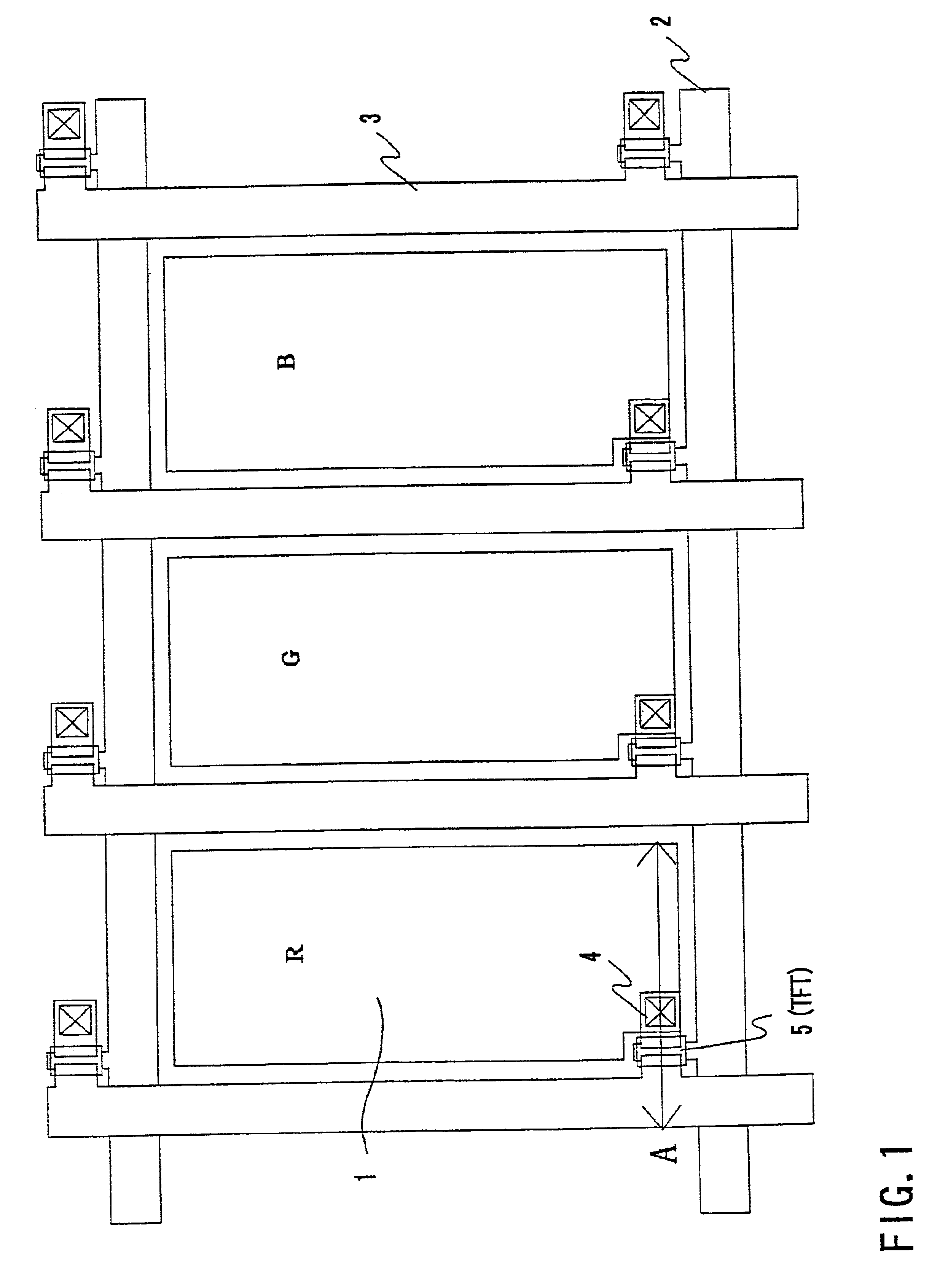 OCB type liquid crystal display having transition nucleus area from splay alignment to bend alignment