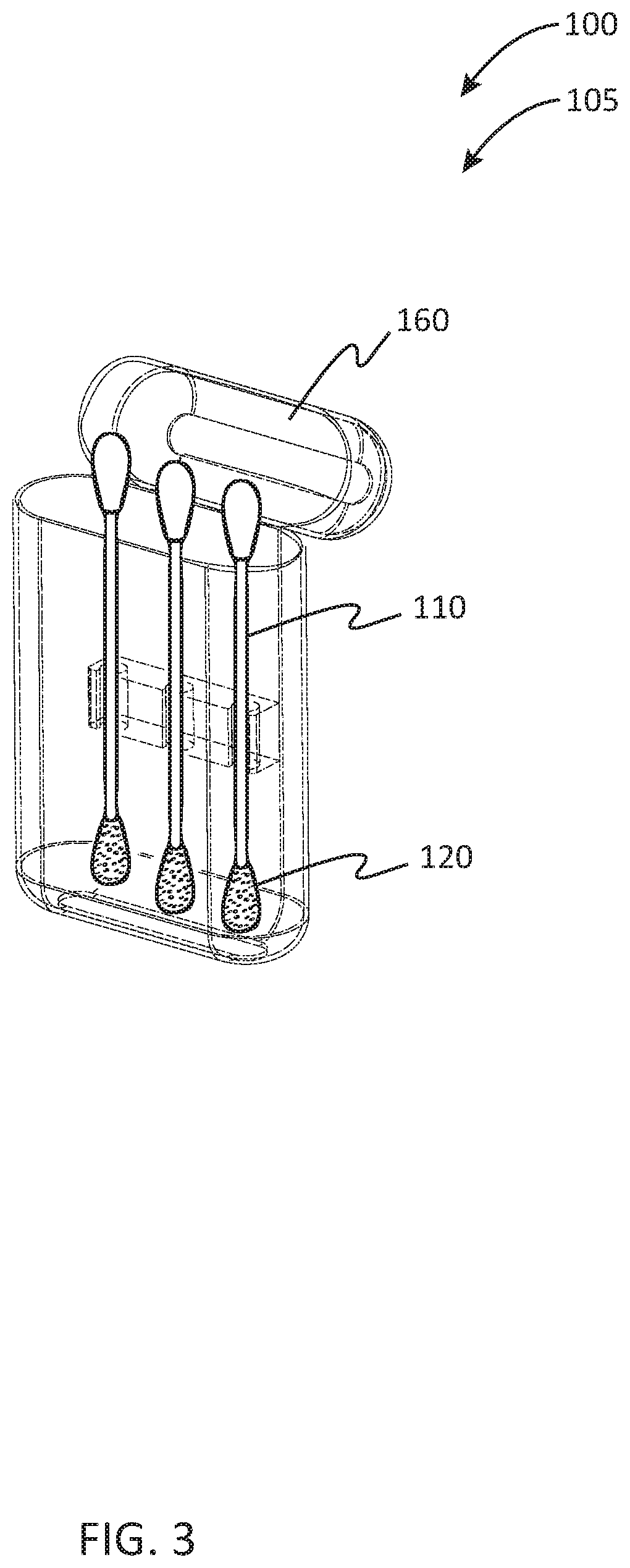 Pre-moistened swab system