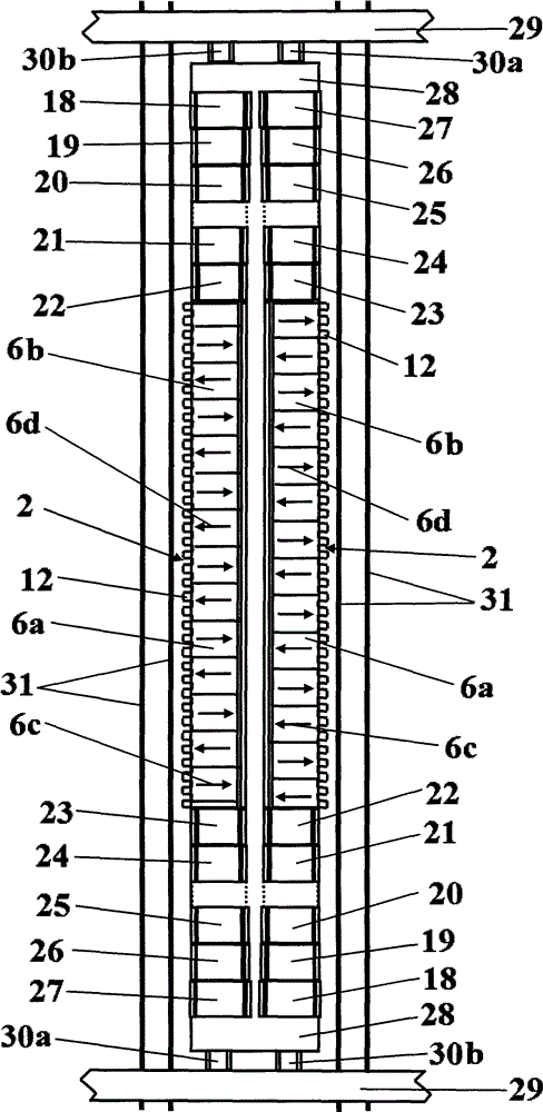 Passenger continuous ground-transportation system