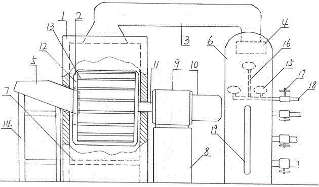 Manufacturing method of direct-fired waste plastic refining device