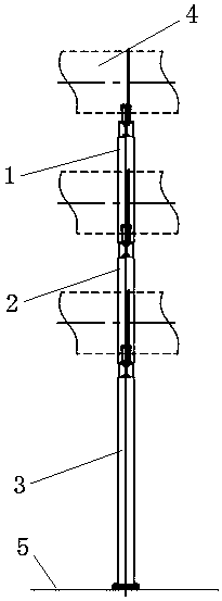 A busbar support device and a busbar transmission system using the support device