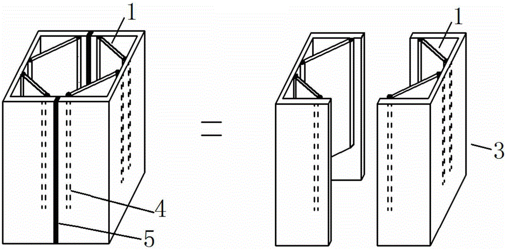 Frame joint of rectangular concrete-filled steel tube column employing knee-bracing stiffened steel plates