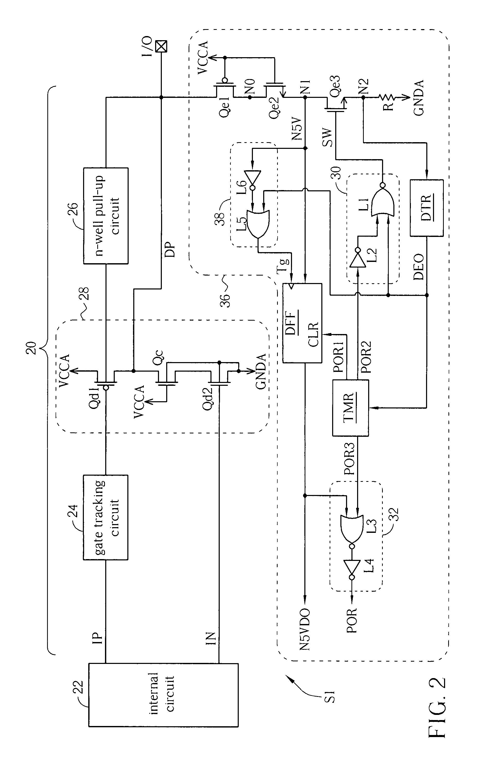 Over-voltage indicator and related circuit and method