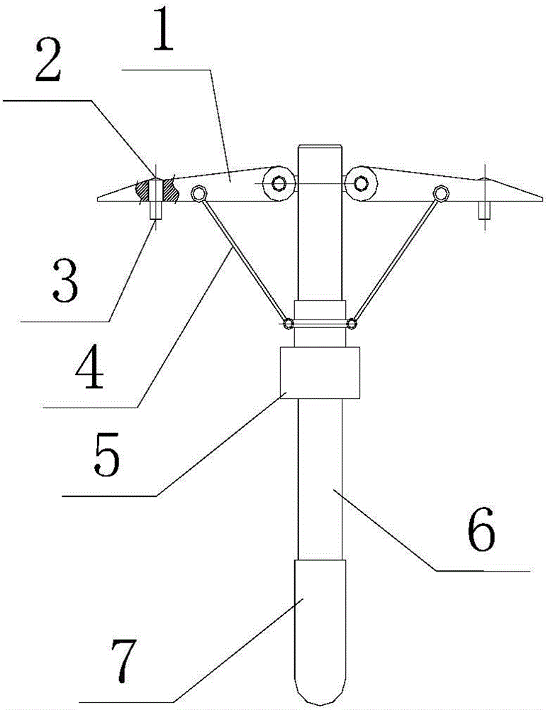 Charged flaw-eliminating operating tool for drainage plate power transmission line