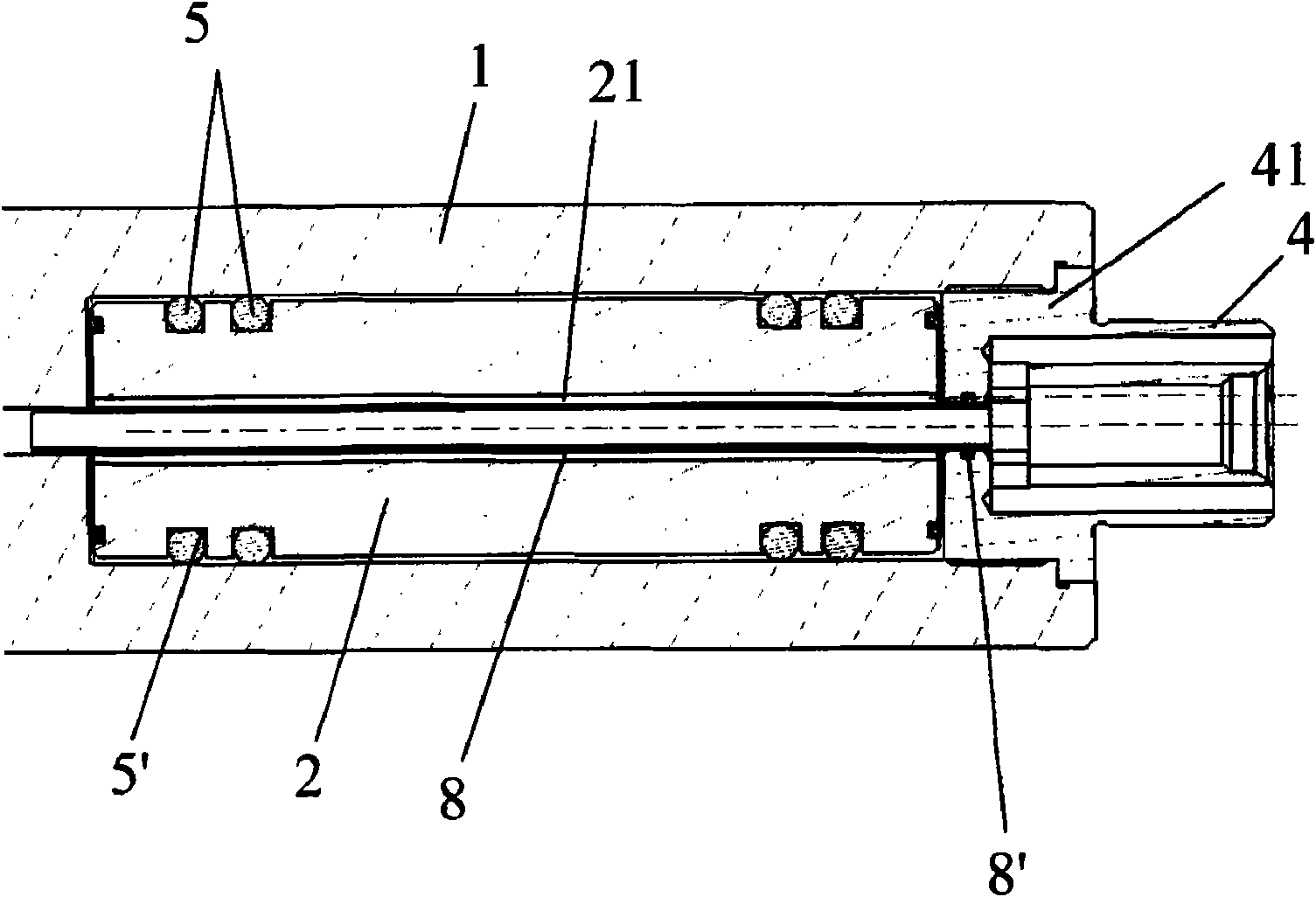 Tool holder equipped with a damping means