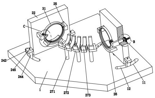 Welding forming machine for bent pipe and flange connection