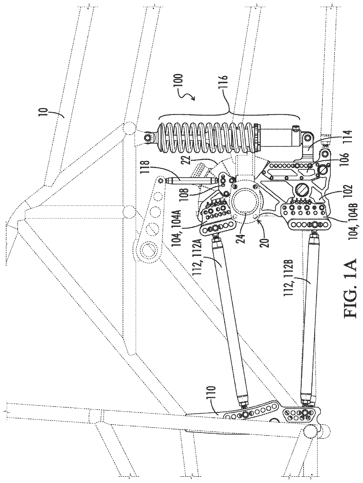 Bracket assembly for a multi-link suspension system