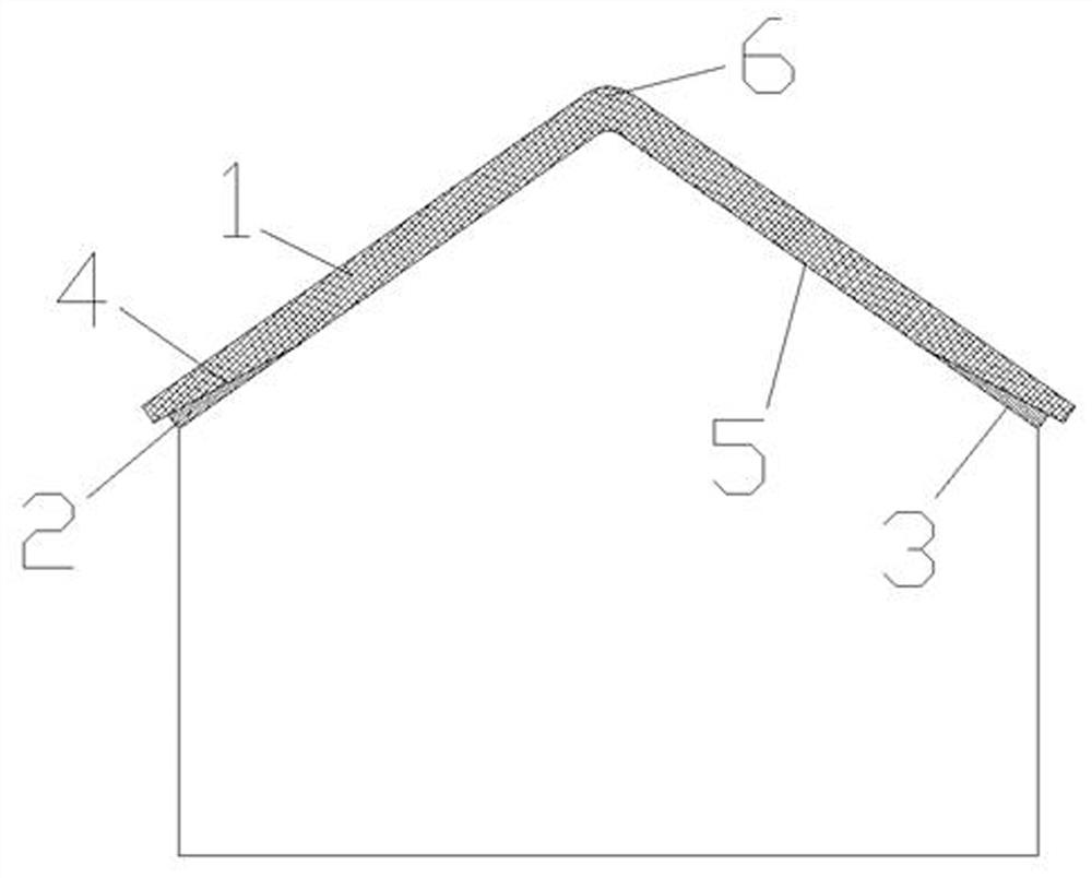 Thatch house roof surface structure and construction method thereof