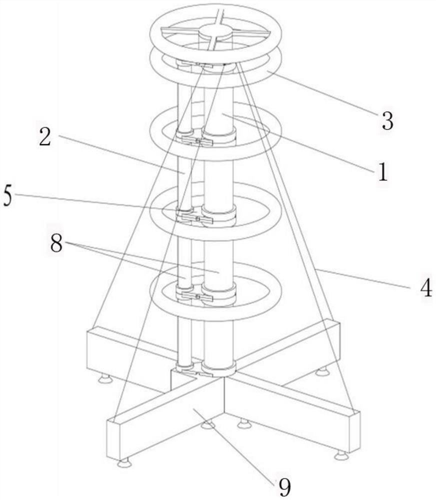 Method for correcting high-voltage frequency conversion resonance test device for boosting and measuring common tower structure