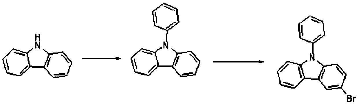 A kind of preparation method of high-purity 3-bromo-9-phenylcarbazole