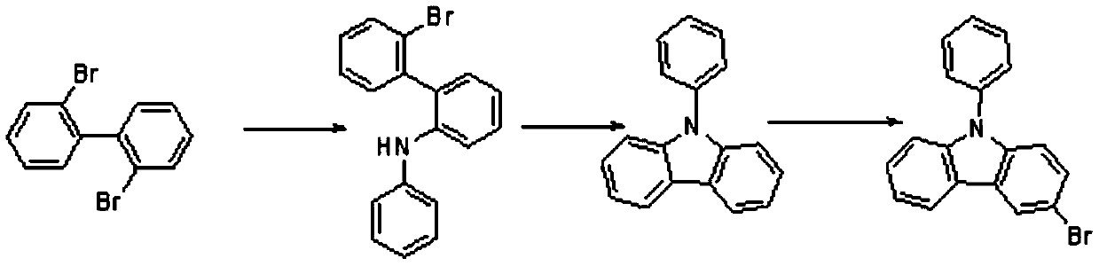 A kind of preparation method of high-purity 3-bromo-9-phenylcarbazole