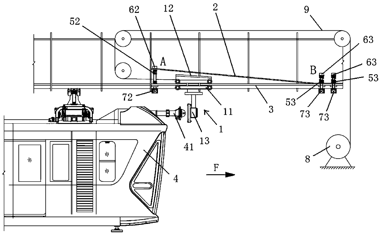 Suspension train clamping brake device