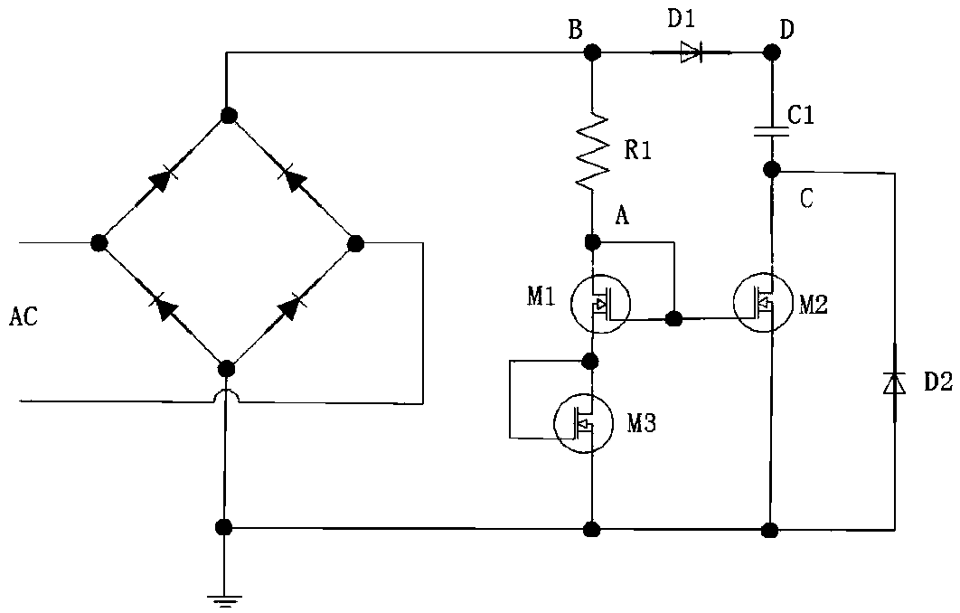 LED stroboflash-free control circuit