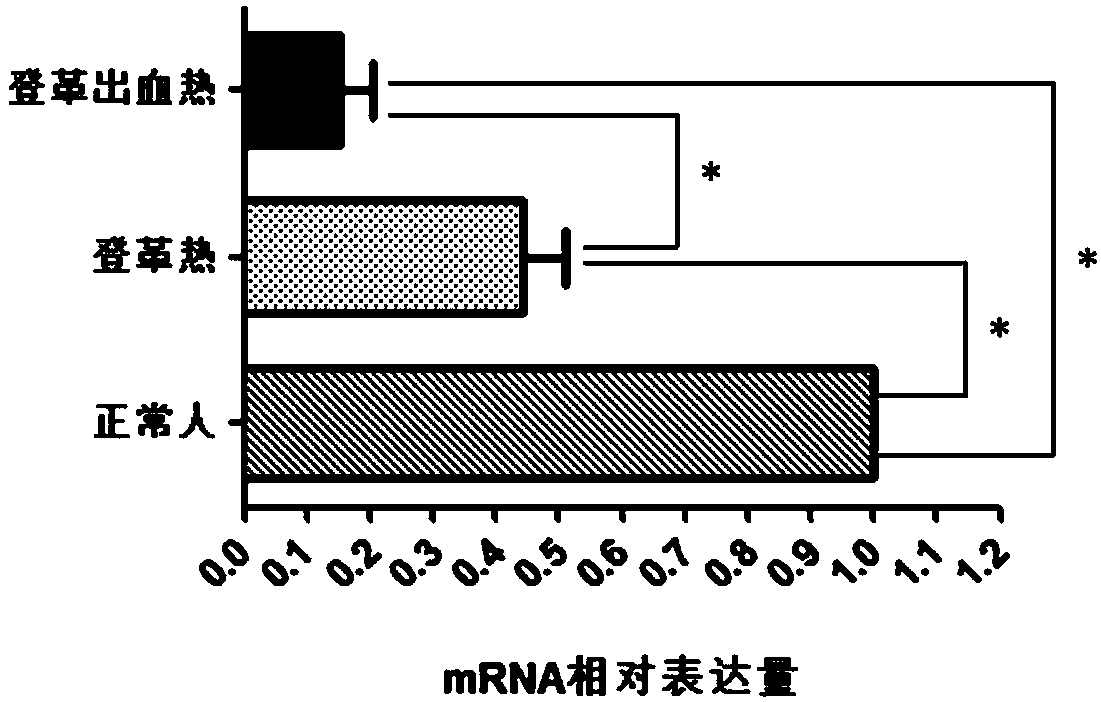 Blood marker for early diagnosis of dengue and dengue hemorrhagic fever