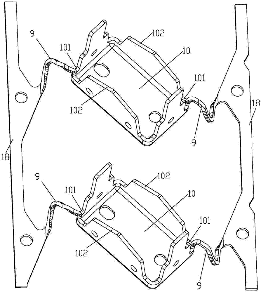 A waste cutting mechanism