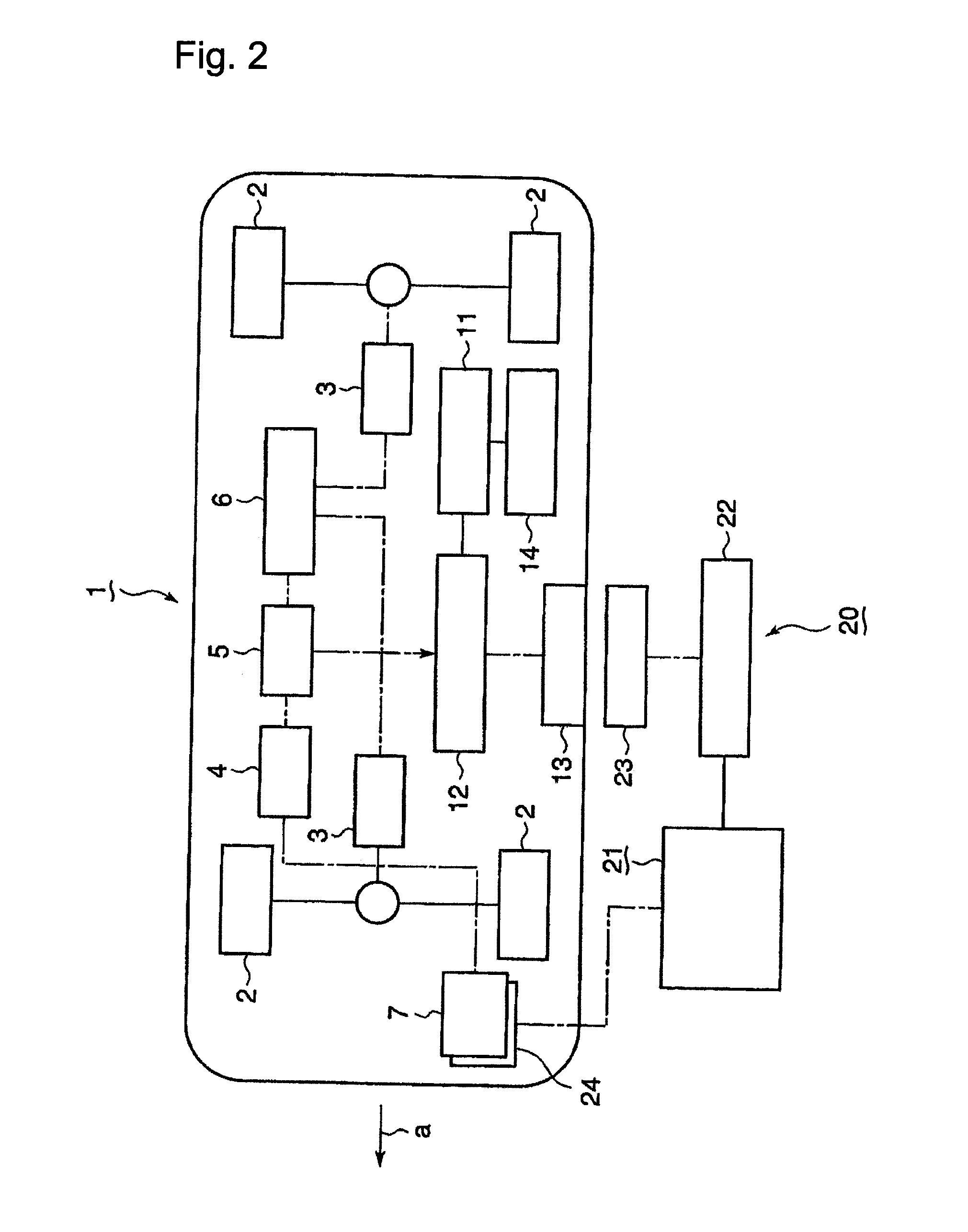 Non-contact type power feeder system for mobile object