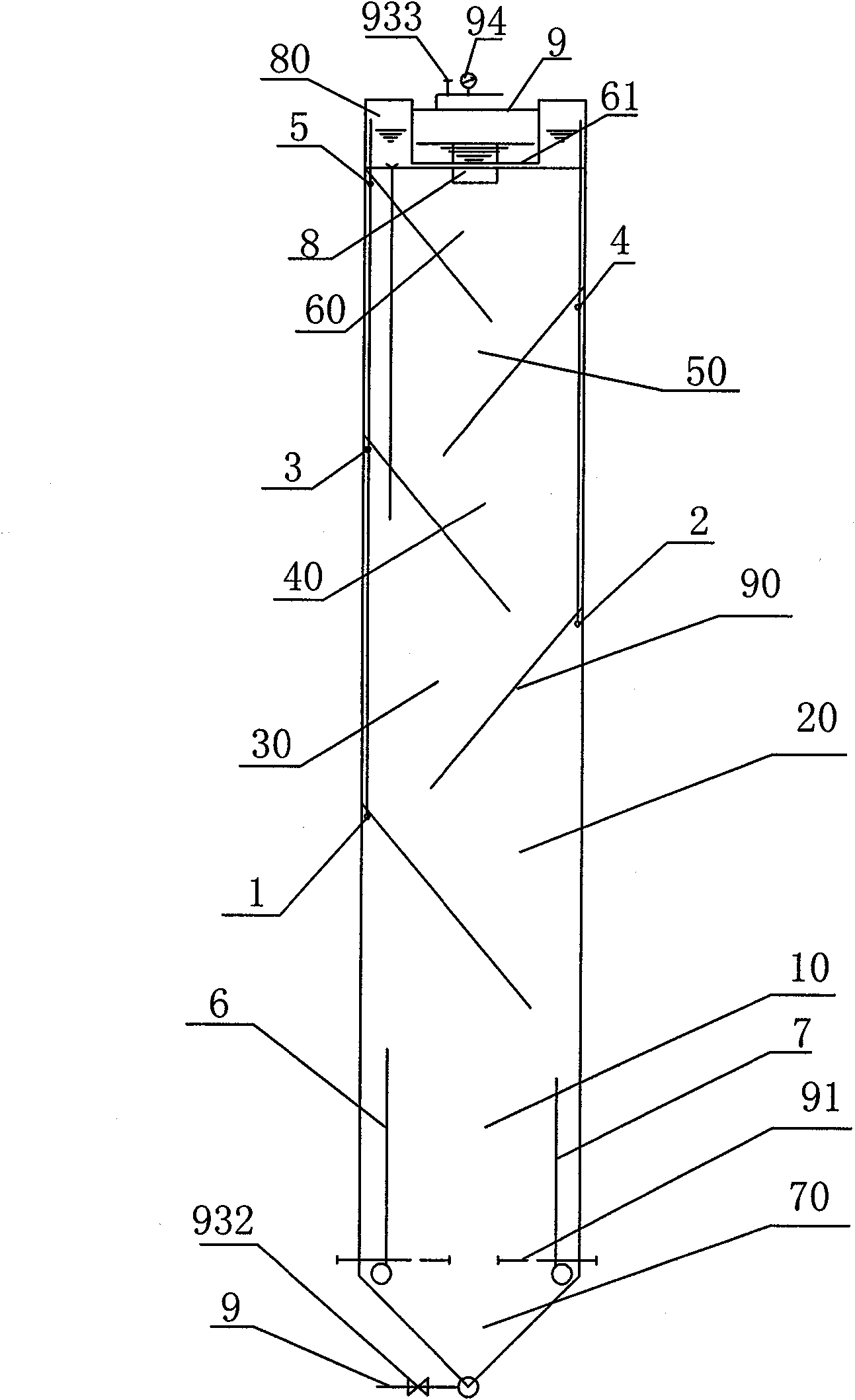 Multi-stage inner circulation anaerobic reactor