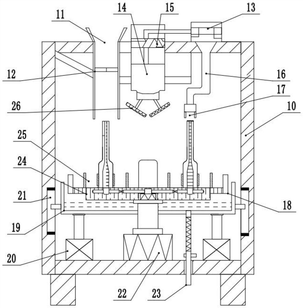 Rotary drying device for cleaning inner and outer rings of bearing