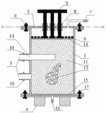Water outburst and mud outburst excavation simulation device and method of simulating water outburst and mud outburst disasters