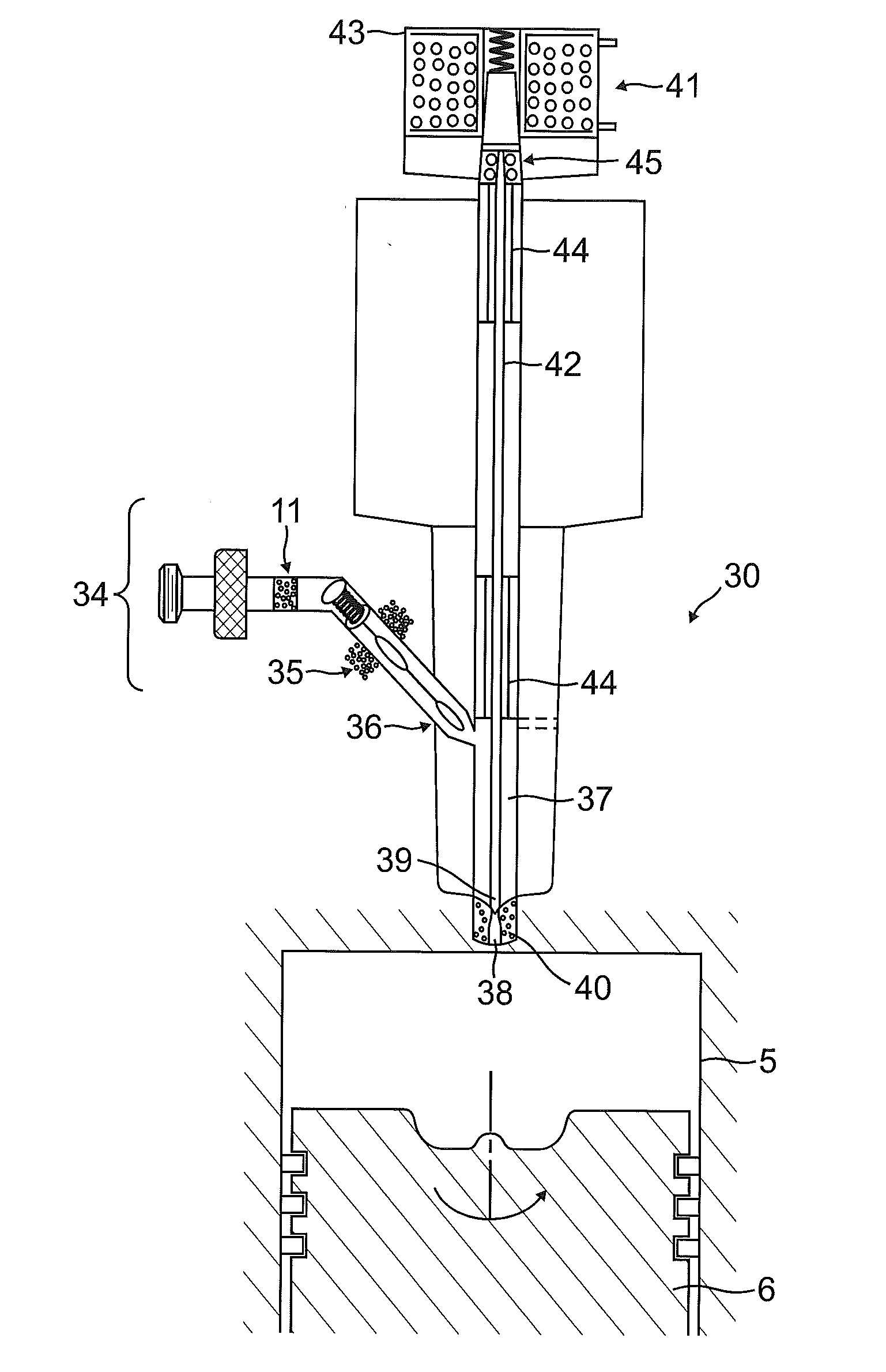 Fuel injection method and combustion engine with early pre-injection