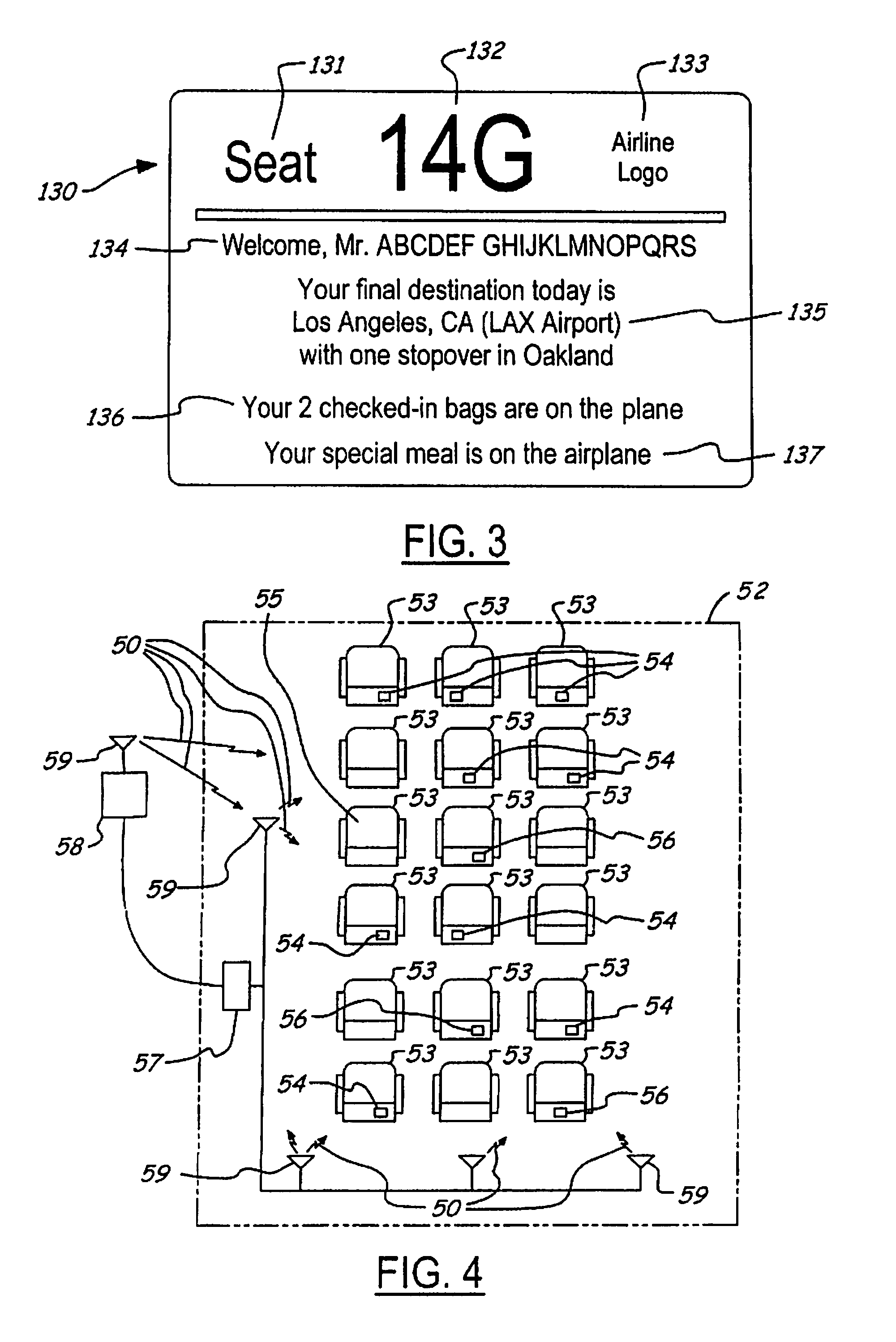 Dynamic seat labeling and passenger identification system