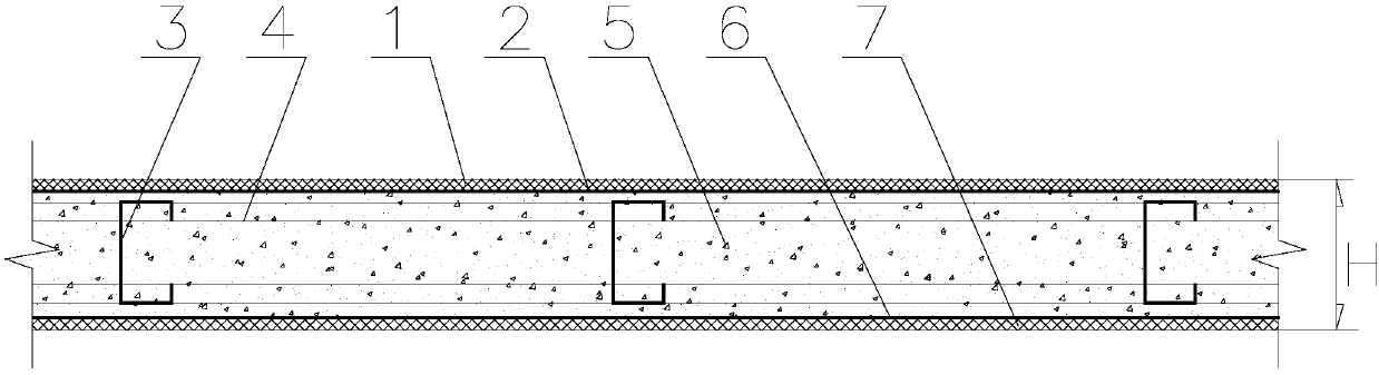 Assembled lightweight composite floor and making method thereof