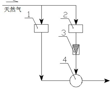 Natural gas pressure difference generating system self-adaptive to back-end load change