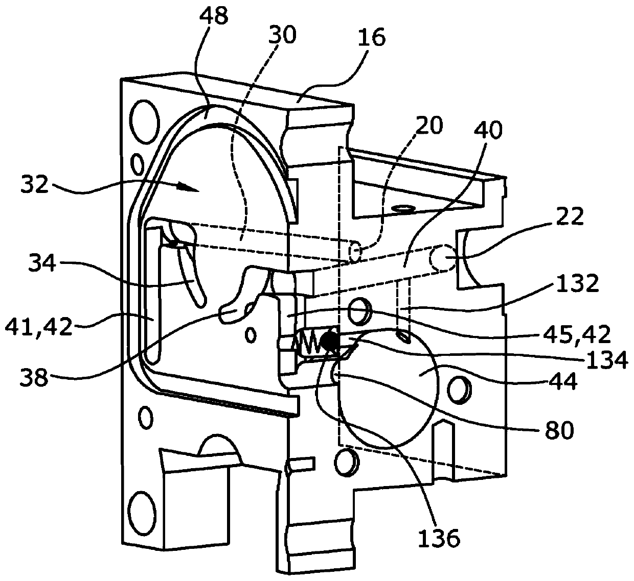 Flushable device for measuring through-flow processes of fluids