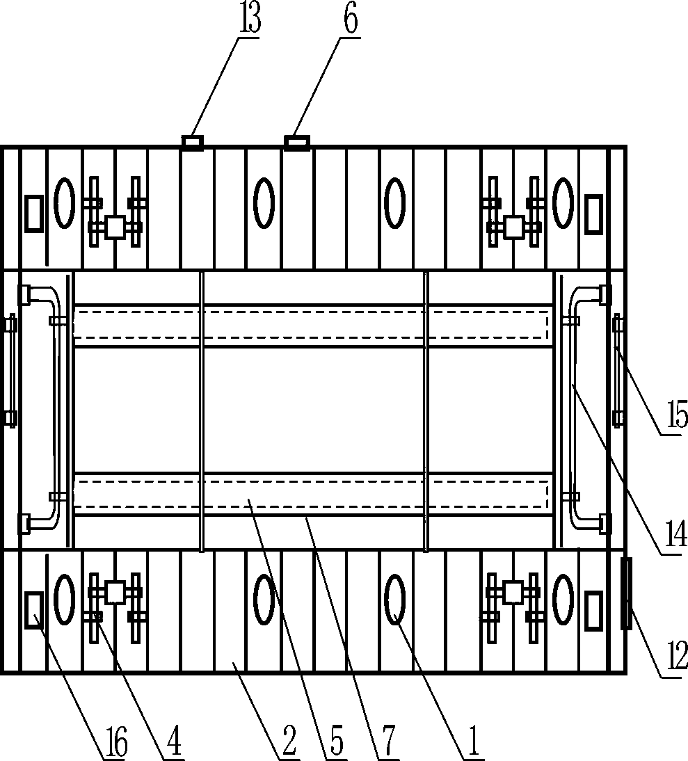 Anti-transposition type ship damping platform