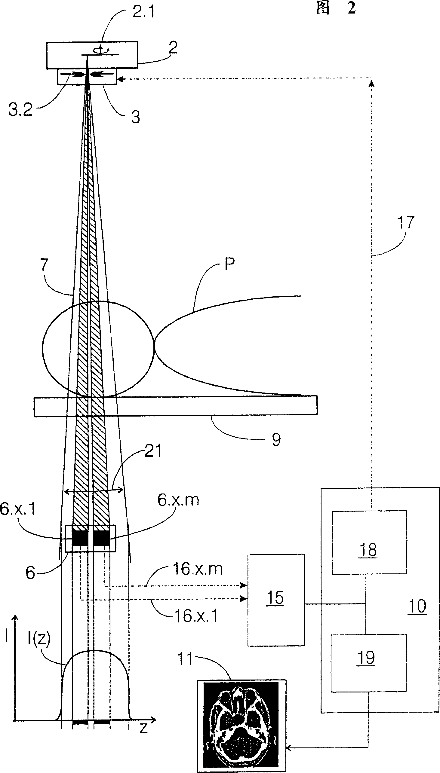 Diaphragm regulating method of computer lamination contrast and computer lamination contrast apparatus